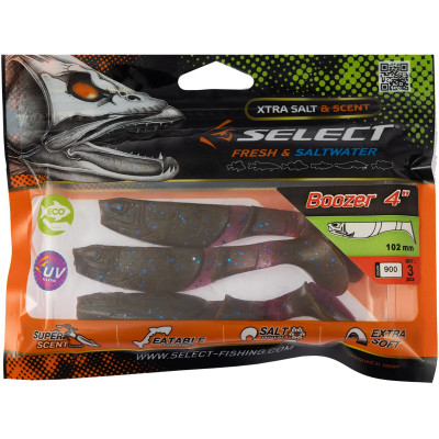 Силикон рыболовный Select Boozer 4" 900 (3 шт/уп) (1870.32.42) Винница - изображение 2