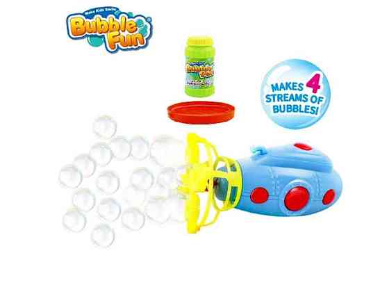 Набір для бульбашок на батарейках Підводний човен (19x8x24,7см) Bubble Fun ТМ BUBBLE FUN Київ