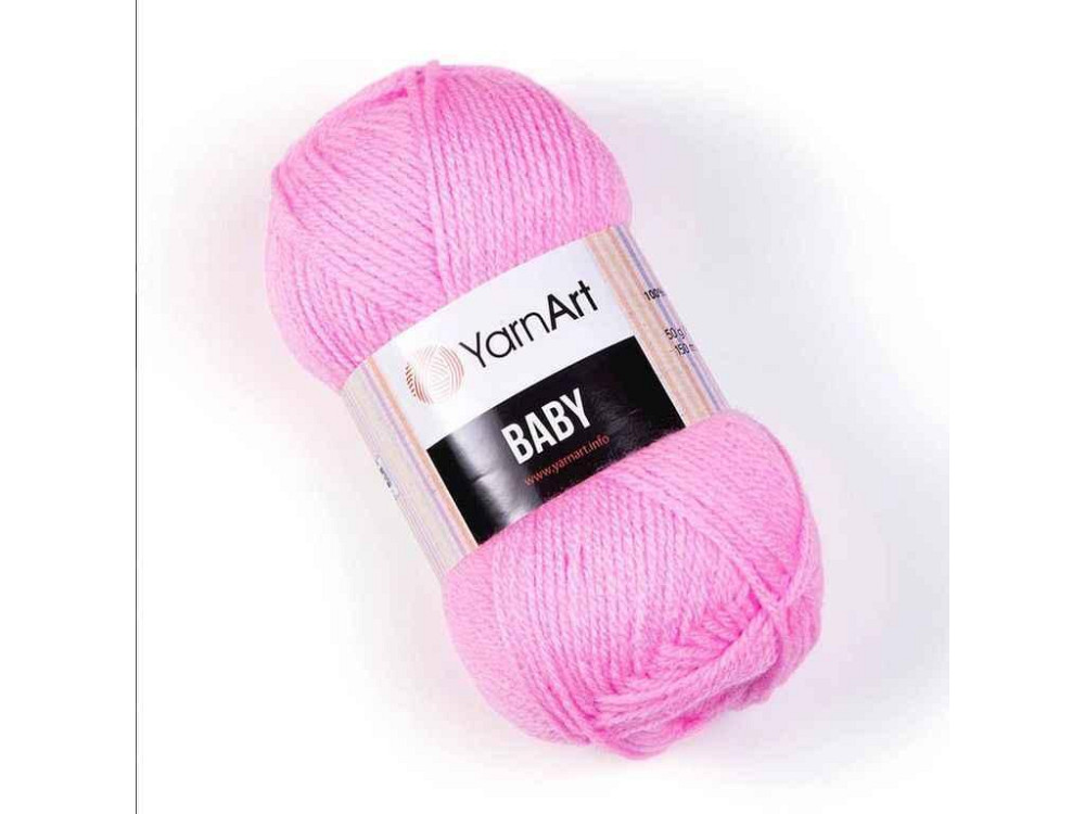 Пряжа Baby рожевий 100% акрил 150м 50г 5шт/уп 10119 ТМ YarnArt Київ - фото 1