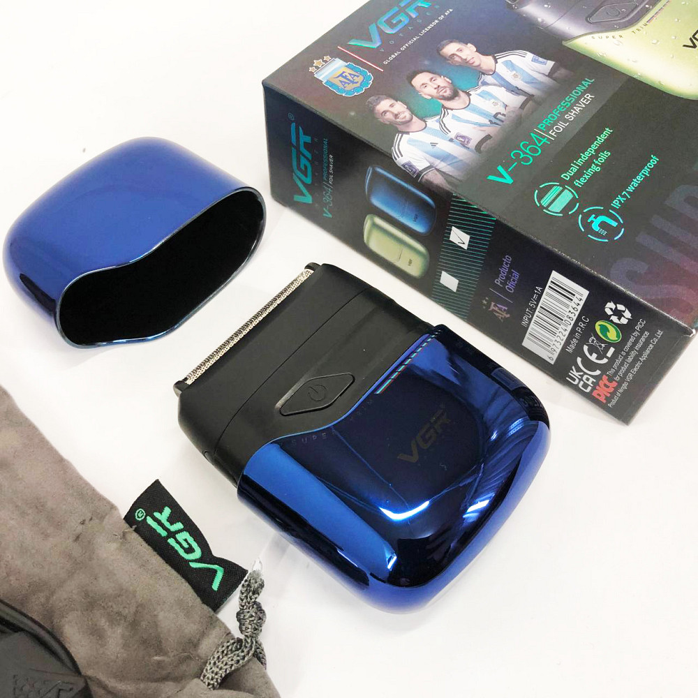 Компактна електробритва чоловіча VGR V-364, Портативна електробритва для бороди, Бритви акумуляторні CG-50 Львів - фото 3