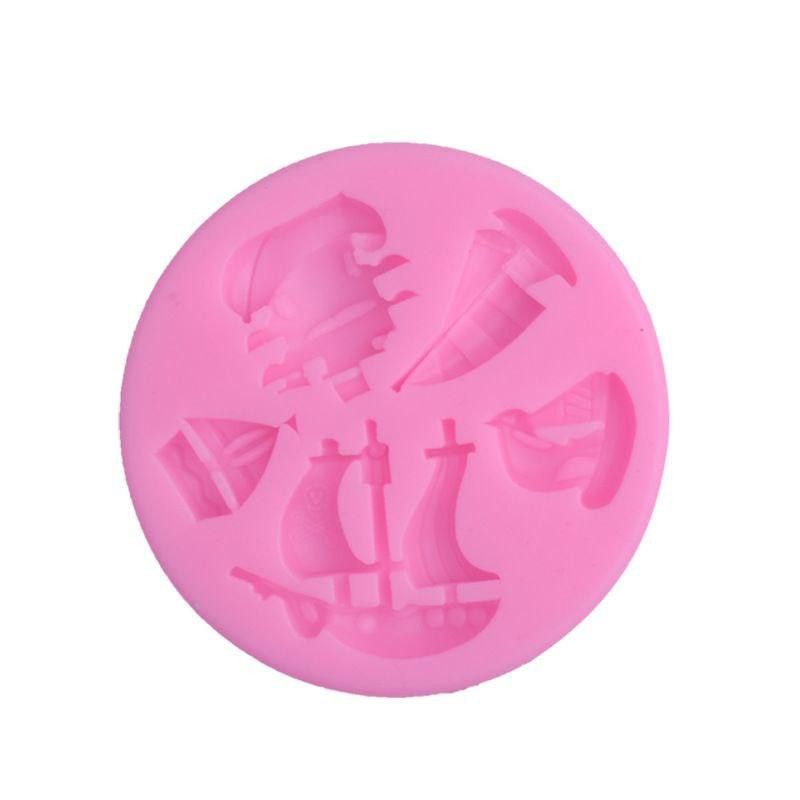 Молд силиконовый Корабли 8 см розовый Киев - изображение 13