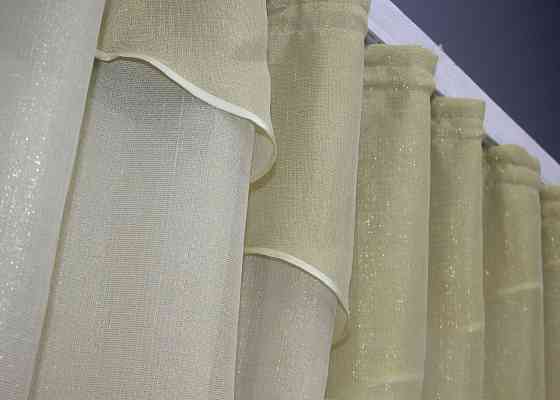 Кухонная занавеска VR-Textil № 00к молочный с золотистым 270х170 см (59-944) Киев