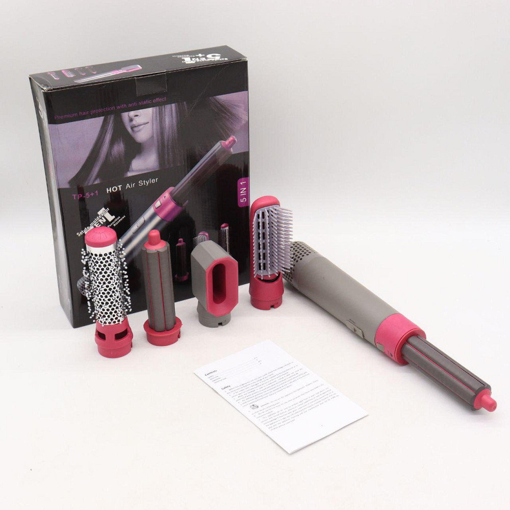 Фен-стайлер 5в1 Hot Air Styler + Подарунок Щипці для завивки вій LY-150 / Стайлер для волосся / Мультистайлер Київ - фото 9