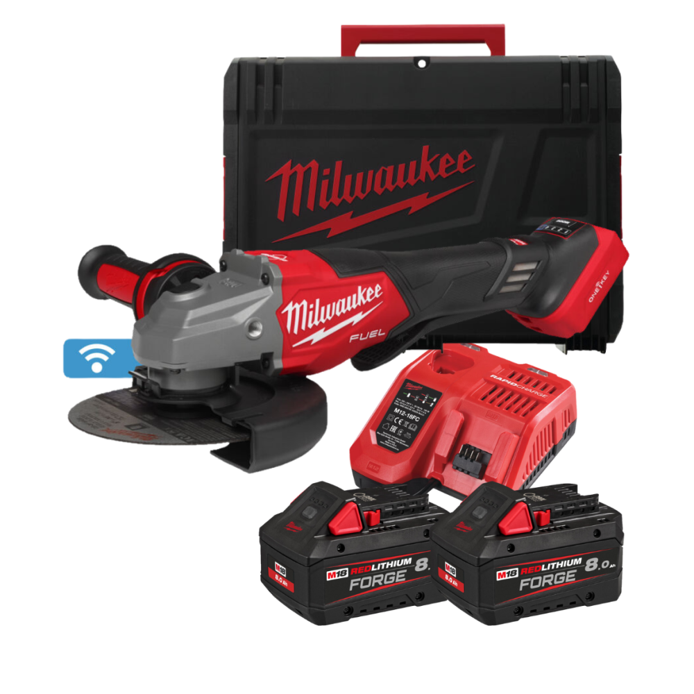 Шлифмашина угловая - болгарка аккумуляторная бесщеточная MILWAUKEE, M18 FHSAGO125VXPDB2-802X, 1700Вт диаметр 125мм (зарядный пристре Одесса - изображение 1