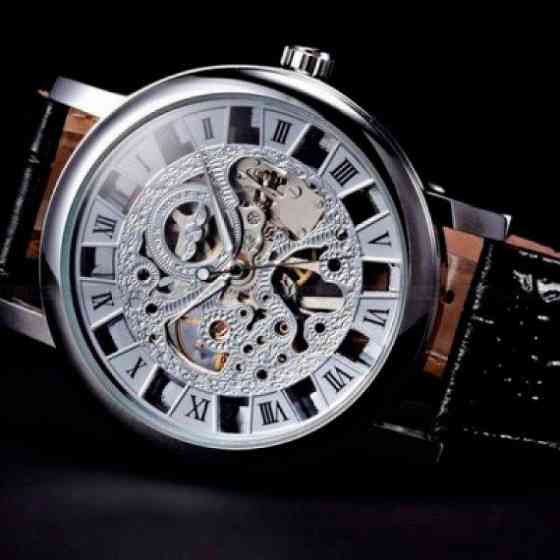 Чоловічий наручний класичний годинник Winner Silver Вінниця