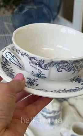 Супниця тарілка для супу порцеляна вінтажний стиль 350 мл 12,5 см тар. 17 см  "Grevelingen" 8030-508 для дому та ресторанів Київ