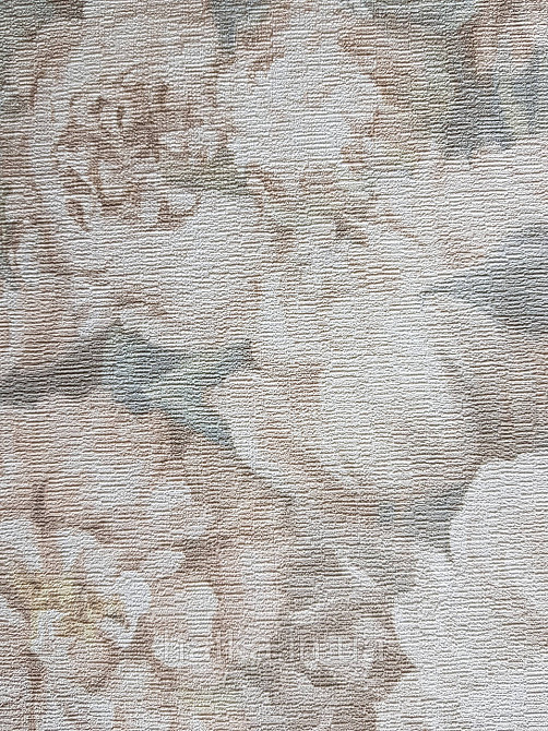 Обои виниловые на флизелине Rasch Riva 1.06х10 цветы пионы бежевые белые голубые 972405 Киев - изображение 3