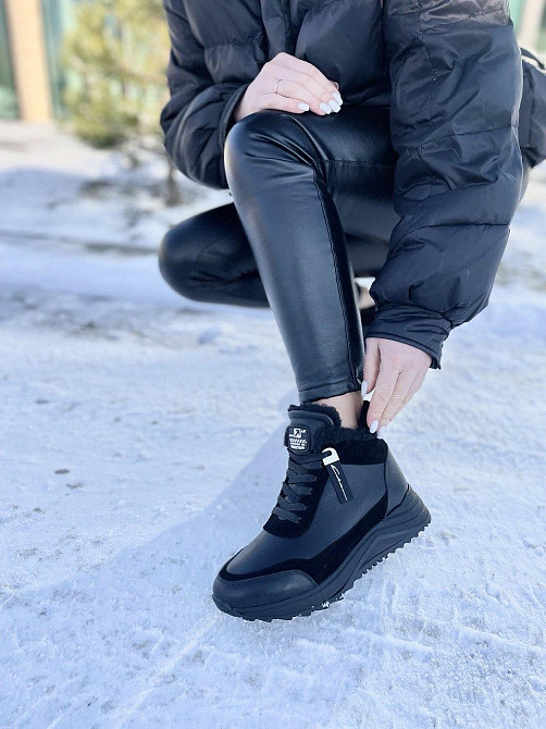 Кроссовки женские VLADEKS черные натуральная кожа зимние 39р.(5315) Коломыя - изображение 8