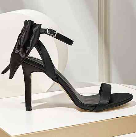 Босоножки с бантиком 24,5 см черный Киев