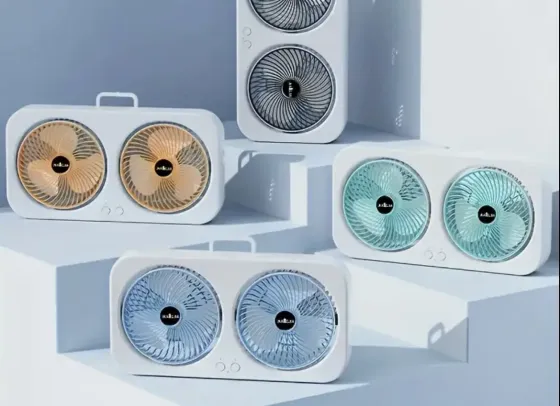 Компактный настольный вентилятор с двойным потоком воздуха и циркуляцией воздуха AND LY-879 Коломия