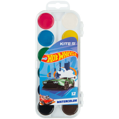 Акварельні фарби Kite Hot Wheels 12 кольорів (HW23-061) Вінниця - фото 1