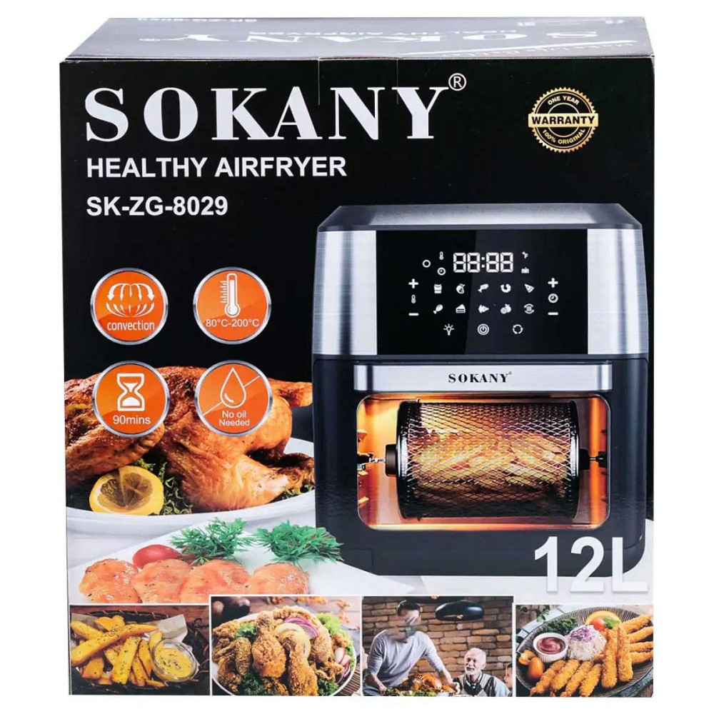 Аерофритюрниця Sokany на 12 л, 1800Вт SKZG8029 Київ - фото 14