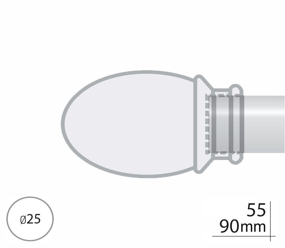 Закінчення для карнизу Orvit БЕЛУНО 25 мм МІДЬ Львов - изображение 2