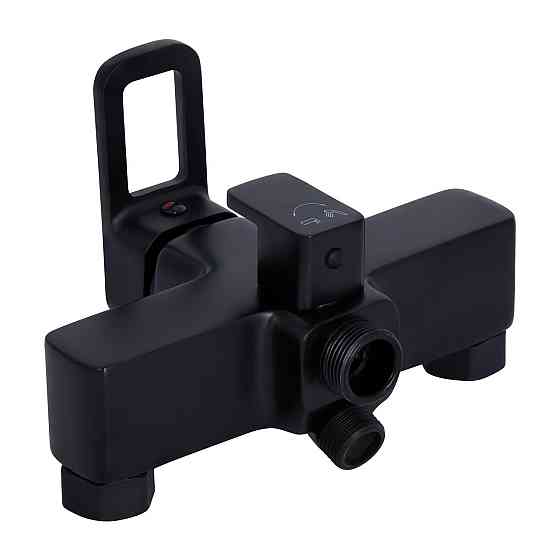 Змішувач для ванни Lidz Wawel 005 з поворотним виливом (з душовим гарнітуром) (k35) LDWAW005BLA45394 Black Київ