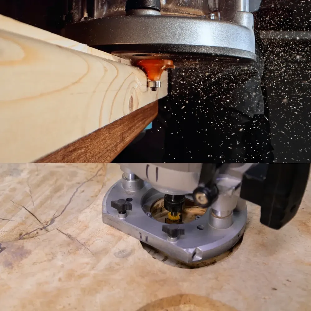 Набор фрез по дереву 15 шт в деревянном кейсе, хвостовик 6.35 мм, профильные и кромочные фрезы Киев - изображение 4