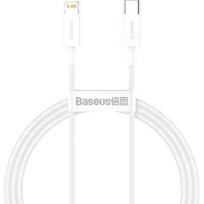 Дата кабель USB-C to Lightning 1.0m 20W Superior Series White Baseus (CATLYS-A02) Вінниця