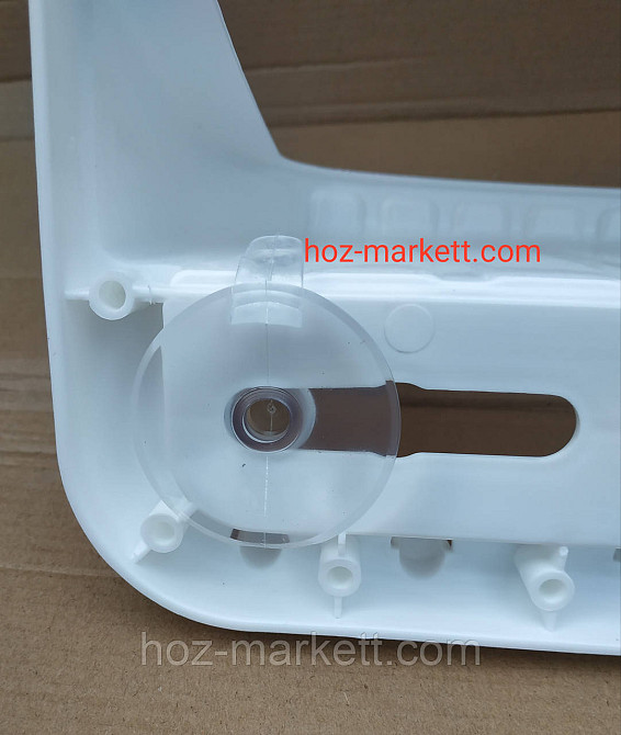 Полиця у ванну навісна настінна біла пластикова пряма 62 см Харків - фото 4