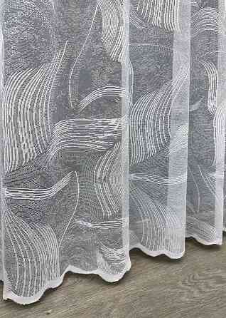 Тюль жаккард, цвет белый 1594т Киев