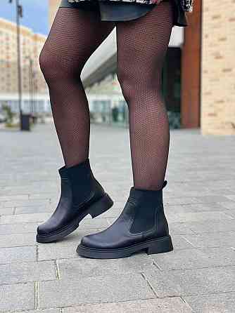 Arcoboletto Черевики жіночі Arcoboletto чорні натуральна шкіра висота 13 см (5362) Коломыя