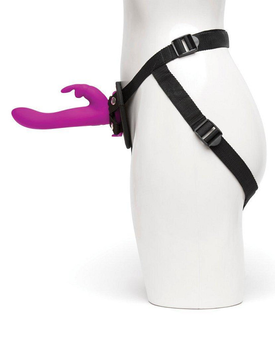 Страпон -кролик с вибрацией и трусиками Happy Rabbit Rechargeable Vibrating Strap-On Harness Set Sex Aura Киев - изображение 2