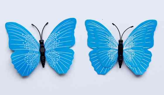 Набір блакитних метеликів - 12шт. Київ