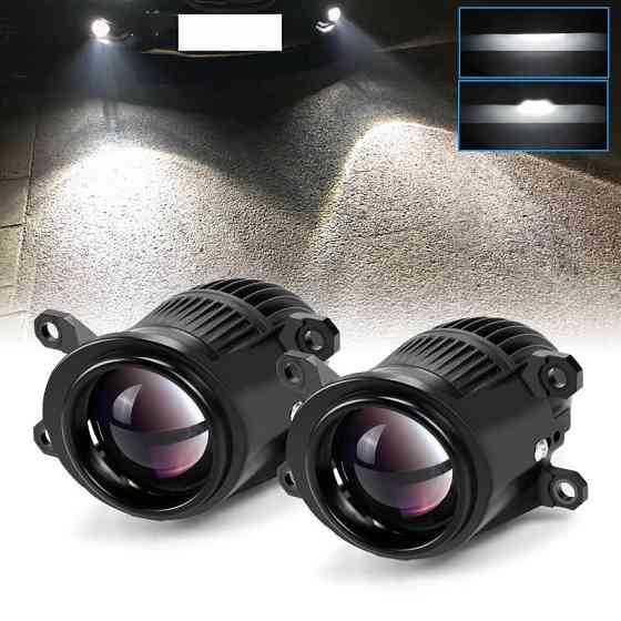 Туманки 2.0" Bi-LED Fog Projector Lens 6000K For Toyota Corolla Sienna C-HR Fortuner Харків