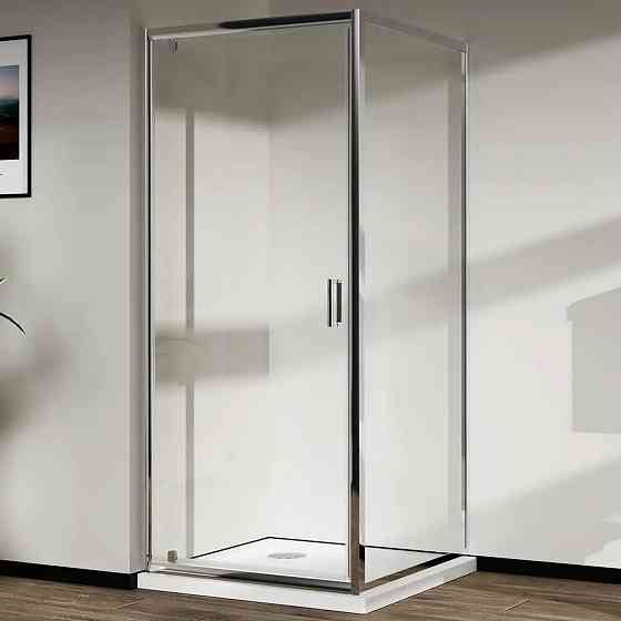 Скляна душова кабіна AVKO Glass RDJ06 90x90x190 Chrome перегородка для душу Київ