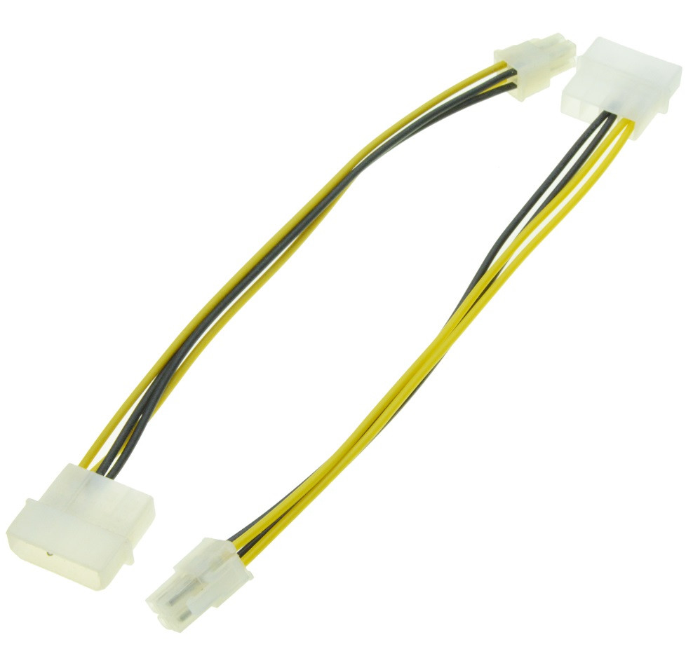 Кабель живлення для процесора Molex M - 4 pin F, 0.2м Вінниця - фото 1