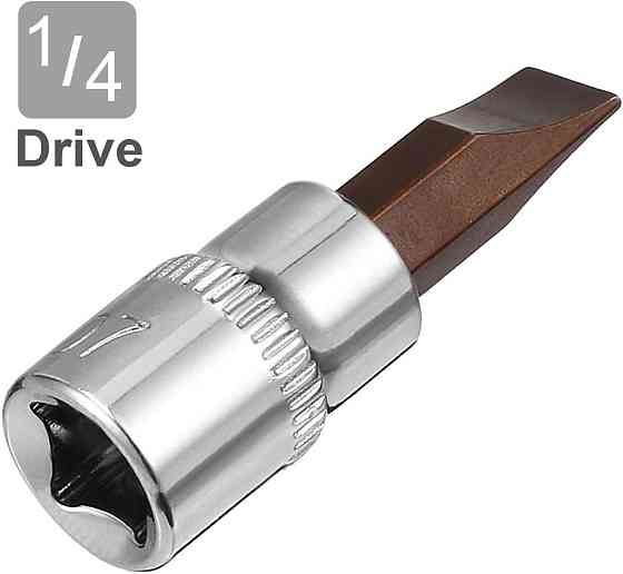 Головка бита шлицевая SL 6.5мм, 1/4