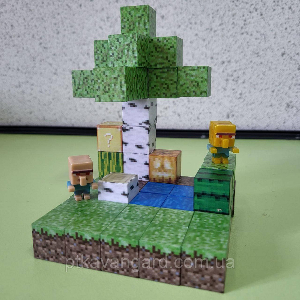 Конструктор магнітний майнкрафт 48 кубики магнітні блоки Dream World LZCK 005 Хмельницький - фото 1