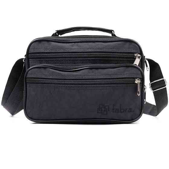 Удобная мужская сумка на плечо из качественного полиэстера FABRA 22577 Черный Киев