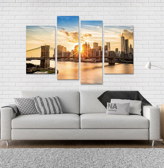 Модульная картина Город Рассвет Art-135_4 Киев - изображение 2