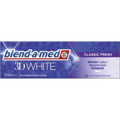 Зубна паста Blend-a-med 3D White Класична свіжість 75 мл (8006540792971) Вінниця