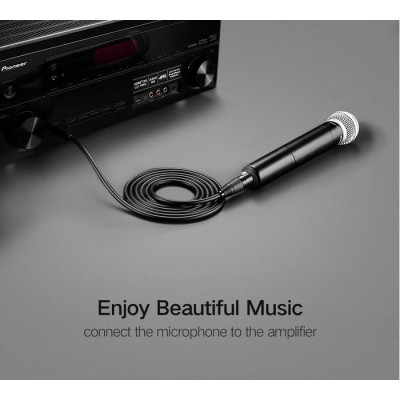 Кабель мультимедійний 6.35mm M to XLR F 2.0m AV131 black Ugreen (20719) Вінниця - фото 4