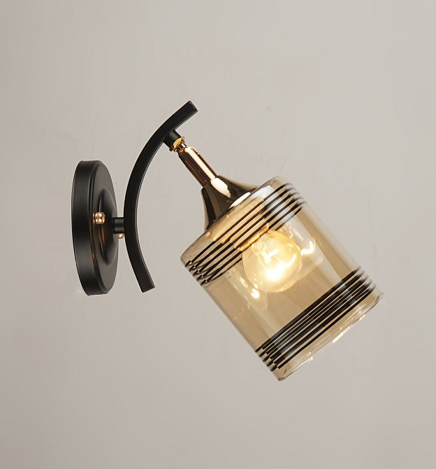 Бра настінне Sirius B N4382/1W BK+FGD Коломыя - изображение 3