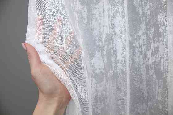 Тюль VR-Textil 1400т Мрамор Жаккард Белый 400х270 см (43-127) Киев