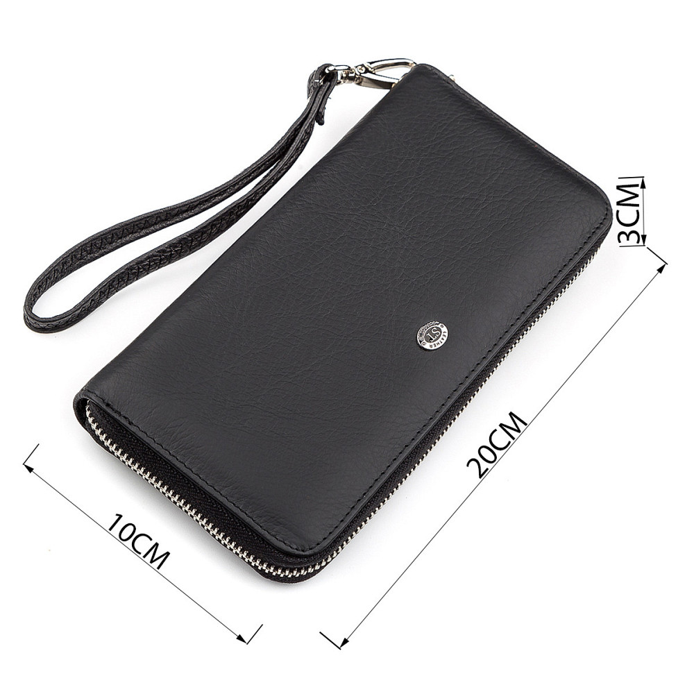 Чоловічий гаманець ST Leather 18422 (ST45) натуральна шкіра Чорний Київ - фото 3