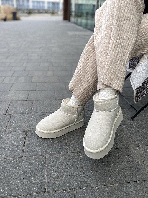 ITTS Угги жіночі ITTS A801-F св.бежевий (зима, шкіра натуральна) (5738) Коломия - фото 4