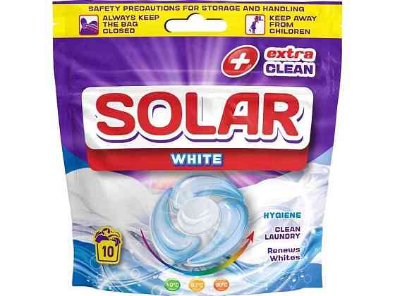 Капсули для прання 10шт White Білих речей ТМ SOLAR Київ