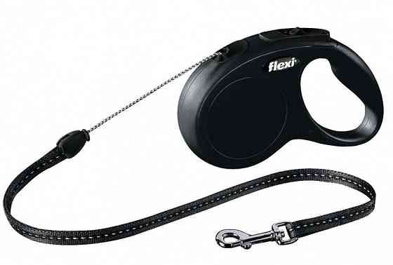 Поводок-рулетка Flexi New Classic S 5м/12кг (красн/сін/троянд) Вінниця