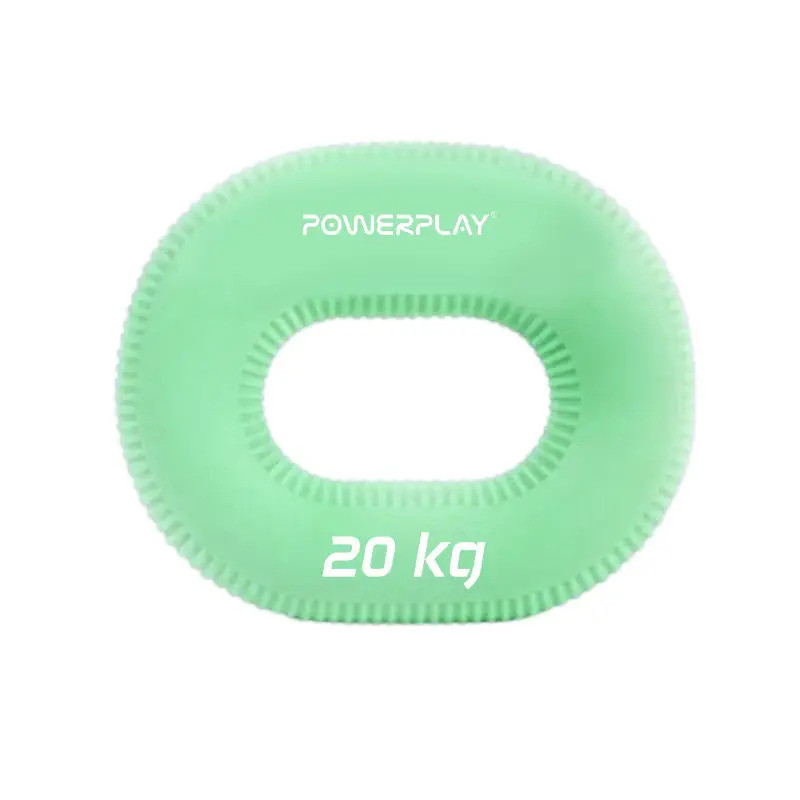 Еспандер кистьовий силіконовий PowerPlay PP-4336 Hand Grip Medium 20 кг (Зелений) Луцьк - фото 1
