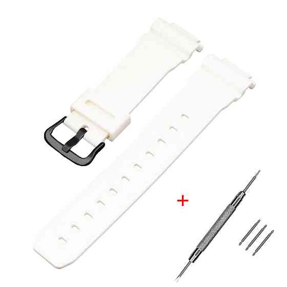 Ремінець для Casio G-Shock DW-6900 White BK SBR Київ