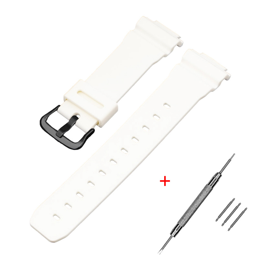 Ремінець для Casio G-Shock DW-6900 White BK SBR Київ - фото 1