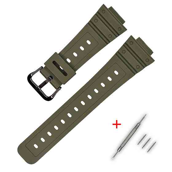 Ремінець для Casio G-Shock DW-5600 B Army Green BK SBR Київ