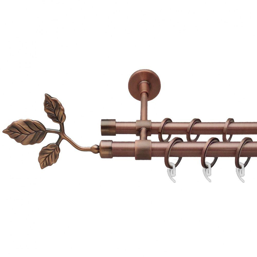 Карниз Orvit Тоскана металевий дворядний закритий гладка труба кільце фасонне металеве  Мідь 19\16 мм 240 см Львов - изображение 1