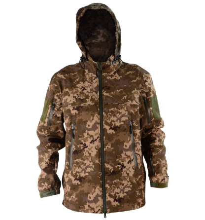 Армійська куртка з капюшоном Soft Shell (Піксель) M Вінниця