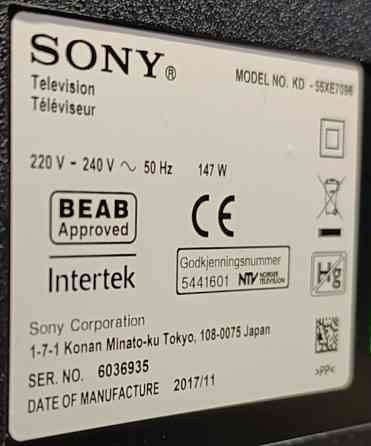 Телевизор SONY 55