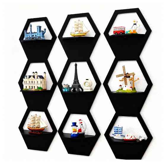 Набор полок EKOSTAR настенных 173х60х150 3 полки Киев