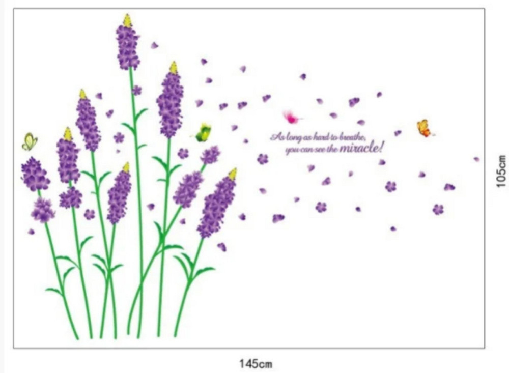 Декоративна наклейка для стін Квіти Київ - фото 2