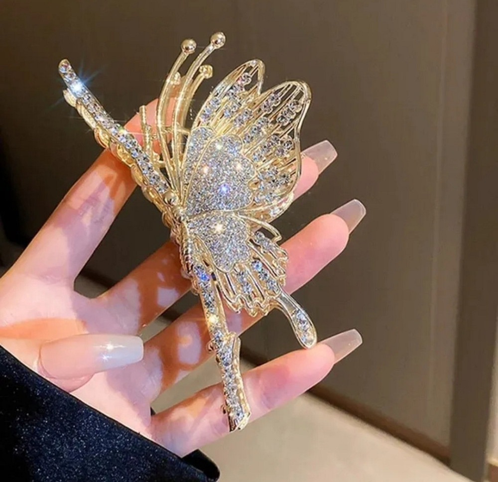 Шпилька-крабік для волосся "Метелик" Сміла - фото 3